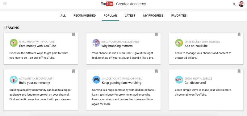  YouTube Academy of Creativity 